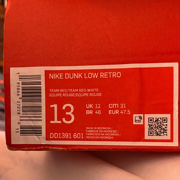 RESERVED π Nike Dunks Style DD1391-601, Size 13 nib - Picture 12 of 12